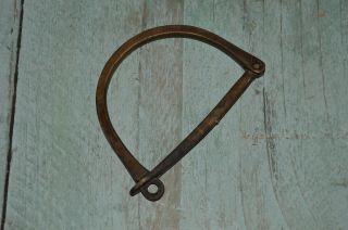 Antique Vintage Brass Army Kit Bag D Ring Lock