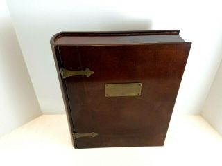 The Bombay Company Memory Box Mahogany Wood Keepsake Box Chest W/brass Accent