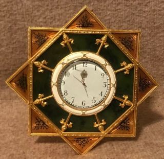 Franklin House Of Faberge Polar Star Yacht Clock Limited Edition 378/9500