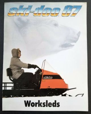 1987 Ski Doo Snowmobiles Work Sleds Dealers Sales Brochure