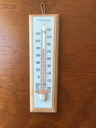 Vintage Taylor Comfortmeter Wall Thermometer Outdoor Retro Decor Mcm Hanging