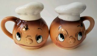 Vintage Anthropomorphic Salt And Pepper Shakers " Oh My A Fly " Py Japan