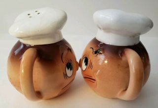 Vintage Anthropomorphic Salt and Pepper Shakers 