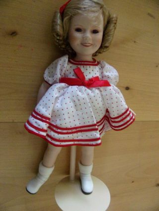 Vintage 1987 Mbi Shirley Temple Doll - With Stand