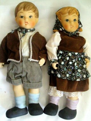 Vintage Hummel Goebel Doll Oumlet “hansel/gretel” Porcelain Doll 10 " Tall