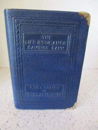 Antique,  Metal Bank,  The Life Insurance Savings Bank,  Vol 2,  Book Shaped