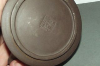 VINTAGE INSCRIBED CHINESE YIXING TEAPOT SEAL MARK TO BASE 4