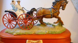Gone With The Wind - Rhett & Scarlett Carriage Figurine - San Francisco Music Box