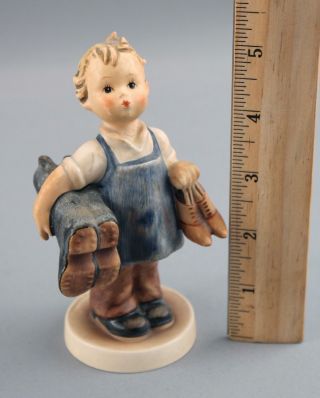 Small Vintage 1960s Boots Young Boy Hummel Porcelain Figurine,  NR 2