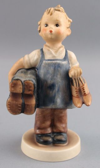 Small Vintage 1960s Boots Young Boy Hummel Porcelain Figurine,  NR 4