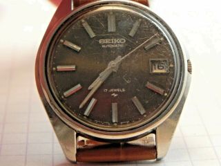 Men ' s Seiko 7005 - 8027 Automatic 17 Jewel Wrist Watch or U - FIX 2