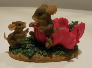Charming Tails " Your A Very Special Pop - Py " Fitz & Floyd Mice Figurine 89/121