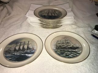 Official Tall Ships Danmark - Denmark Plates Danbury,  All (12) Never Display 3