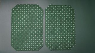 Longaberger Fabric Reversible Placemats Set Of 2 Heritage Green