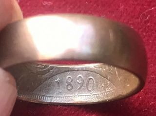 Antique 1890 Brass/ Copper Victorian Wedding Band Ring Vintage Jewellery Q R