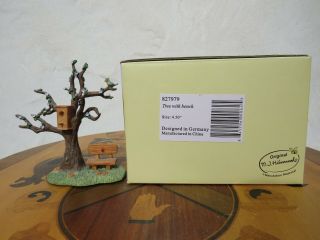 Hummel Summer Village Series Miniature Accessory Tree With Bench 827971 Mib