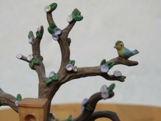 Hummel Summer Village Series Miniature Accessory Tree with Bench 827971 MIB 3
