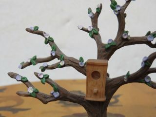 Hummel Summer Village Series Miniature Accessory Tree with Bench 827971 MIB 4
