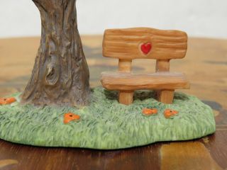 Hummel Summer Village Series Miniature Accessory Tree with Bench 827971 MIB 5