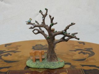 Hummel Summer Village Series Miniature Accessory Tree with Bench 827971 MIB 8