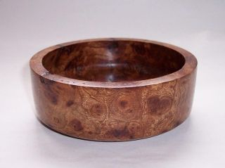 Vintage Art Deco Wooden Burr/burl Walnut Wood Trinket Bowl