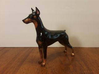 Royal Doulton Doberman Pinscher Dog Figurine Hn2645 Rancho Dobe 