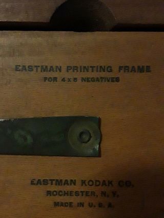 Antique Eastman Printing Frame for 4 x 5 Negatives Eastman Kodak Co. 2