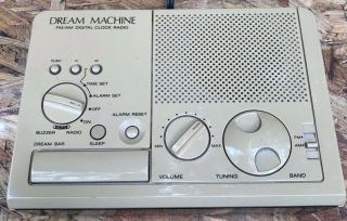Vintage Sony Dream Machine Fm/am Digital Clock Radio Icf - C2w