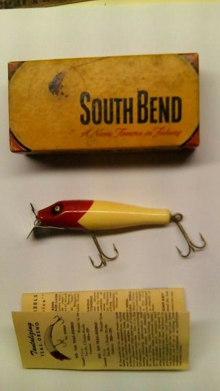Vintage South Bend Fishing Lure Pike Oreno No 956 Rw