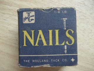 Antique Vintage Holland Tack Co.  Brads Nails 3/4 