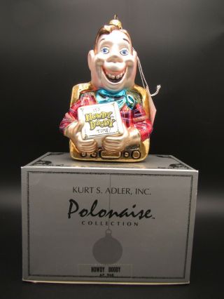 Estate Kurt Adler Polonaise Ornament " Howdy Doody " Ap 968 Box & Tags