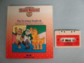 Vintage Teddy Ruxpin Book And Cassette “the Do - Along Songbook” 1986