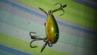 Vintage Shakespeare Dopey Honor Built Wood Fishing Lure - Green
