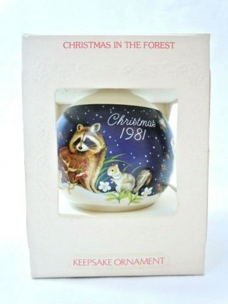 Vintage Hallmark Ornament - Christmas In The Forest - 1981 -