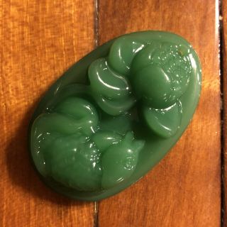 Chinese Jade Or Glass Pendant Asian Jewelry Traditional Imperial Style Old Type