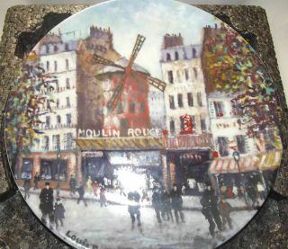 1983 Dali Le Moulin Rouge Porcelain 8 1/2 " Limited Plate Collectible Limoges Mib