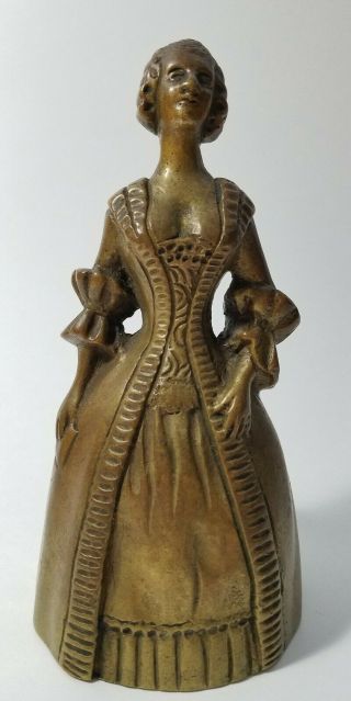 Brass Bronze Metal Bell - Figure Of Lady