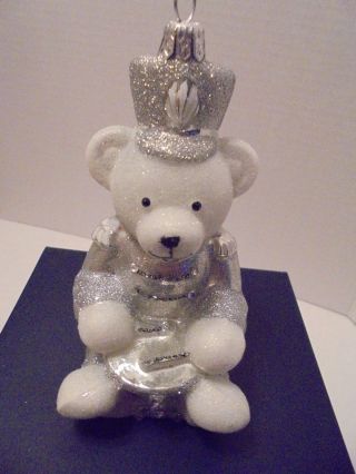 Komozja Family Polonaise Teddy Bear Glass Ornament Nib