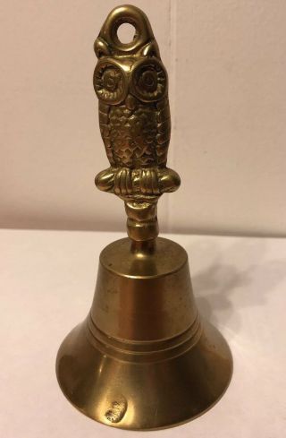 Brass Owl Bell 5 1/2 Inches