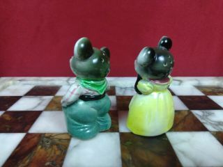 Vintage Salt And Pepper Shaker Set Mice Boy & Girl Mouse Japan 4