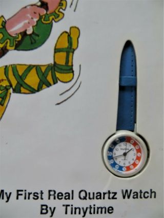 vintage ACCURIST quartz watch in ' ITS ABOUT TIME ' children ' s book 1986 teaching 2
