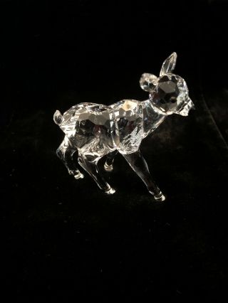 Swarovski Crystal Figurine Fawn Deer Standing 2