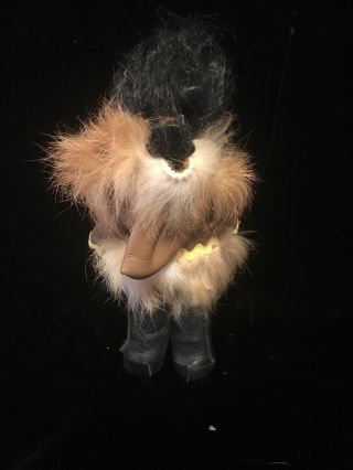 Vintage CARLSON Native American Eskimo Doll Sleepy Eyes Fur Coat 2