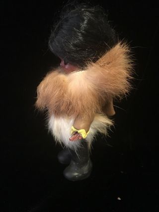 Vintage CARLSON Native American Eskimo Doll Sleepy Eyes Fur Coat 4