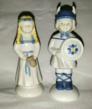 Viking Pair Vintage Lippelsdorf Gdr (german Democratic Republic) Figurines