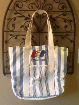 Longaberger 1995 Ports Of Paradise Cruise / Beach / Tote Bag - Made In Usa