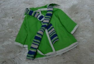 Vtg Clothes Ideal Velvet For Crissy Doll Family - The Kelly Coat 8094 - 5