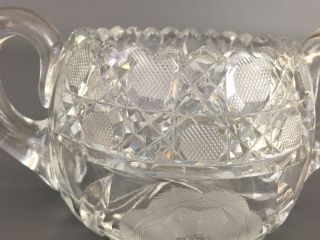 Antique McKee Glass Co.  clear pressed glass sugar bowl,  1024 INNOVATION c.  1917 5