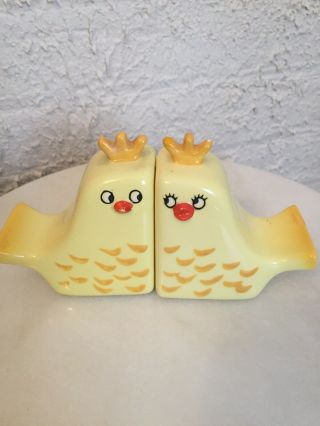 Vintage Holt Howard Yellow Birds Salt And Pepper Shakers 1960’s