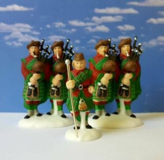 Dept 56 Twelve Days Of Dickens Village Ten Pipers Piping Bagpipes 12